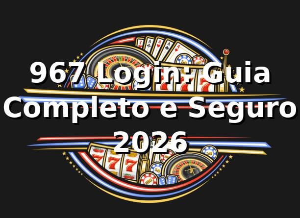 967 Login: Guia Completo e Seguro 2026 🔒